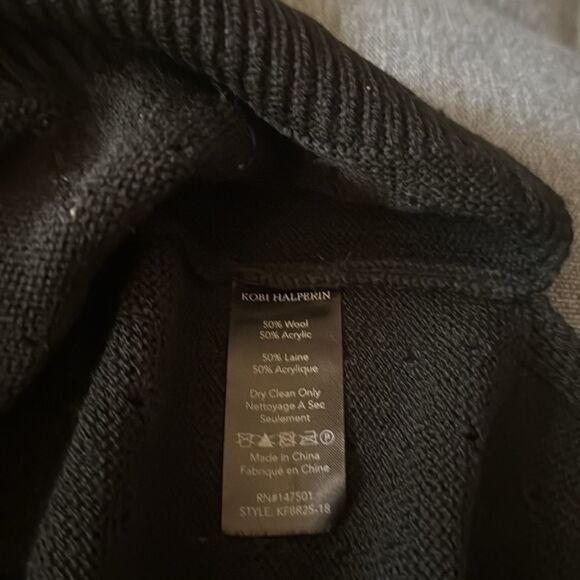 NWOT Kobi Halperin Raye Embellished Pointelle Black Sweater. Size XS. - Picture 10 of 10